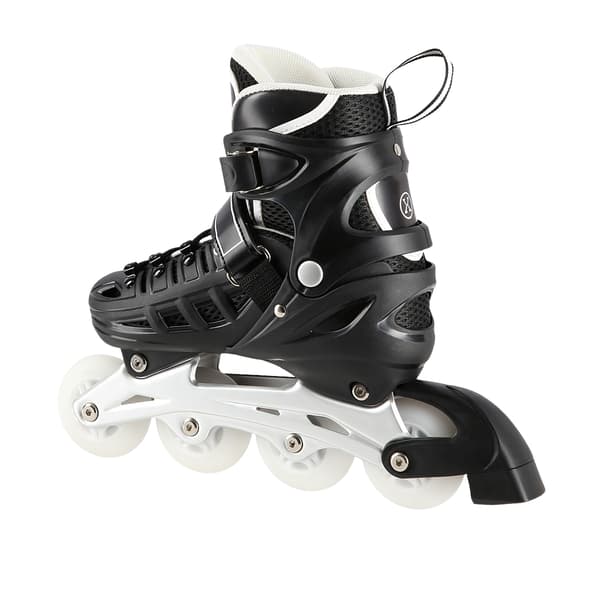 4-i-1 sorte LED inline/skøjter, størrelse S (31-34)