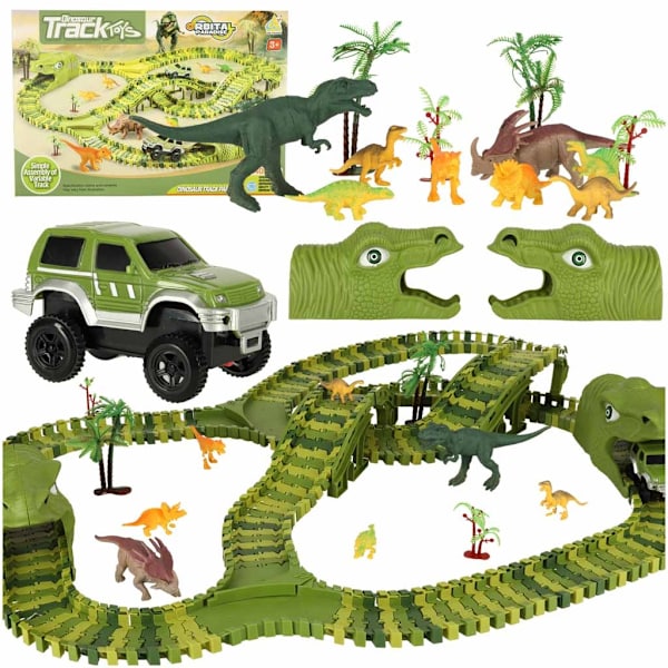 Kilparata dinosaurukset autot 240 elementtiä