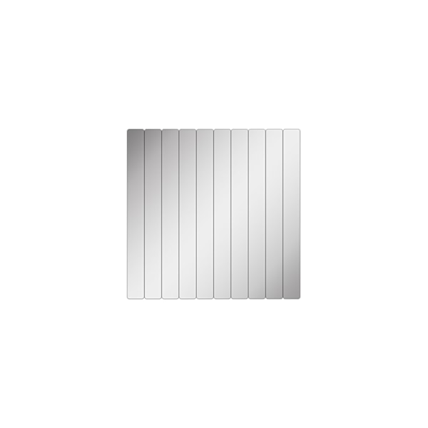 Spegel rektangulär rand - 5 x 40 cm ( 10 stycken ) - Silver