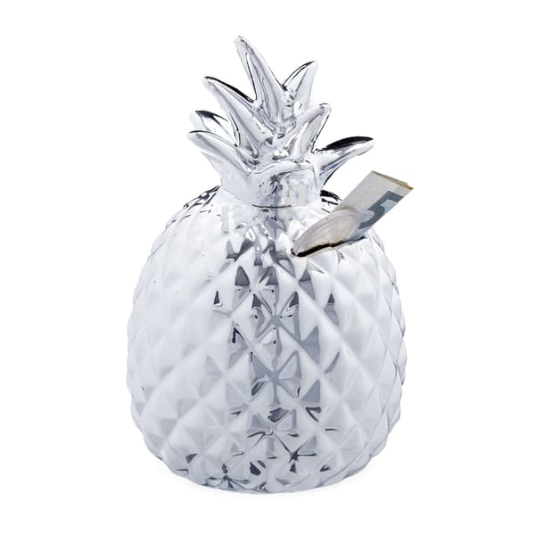 Spargris Ananas i sølv