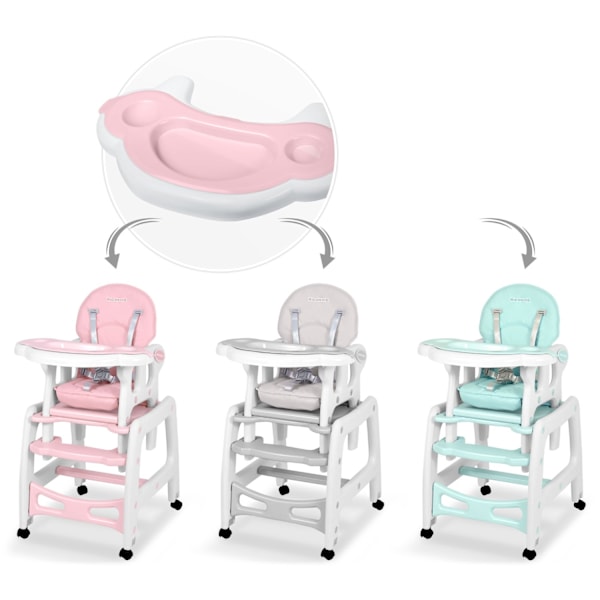 Sinco Ricokids højstol - Pink