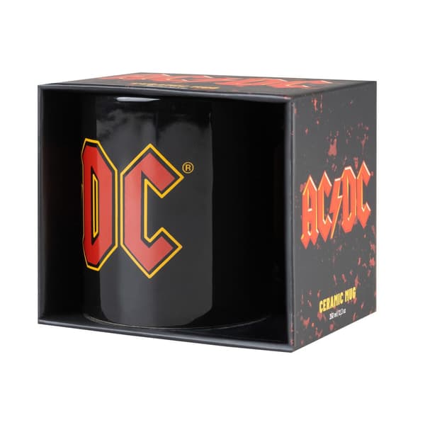 AC/DC krus 350ml, keramisk kaffekop til fans