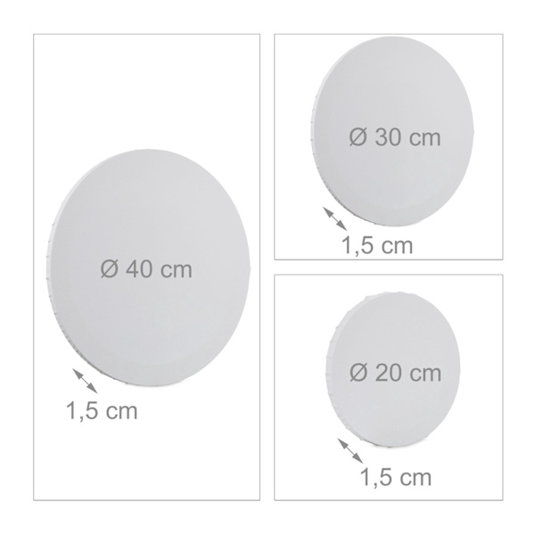 Canvas pyöreä 6 kappaleen setti