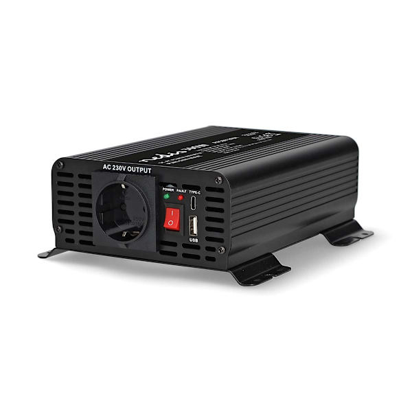 Strömväxelriktare | Inspänning: 12 V DC | Enhetens utgångsanslutning: Type F (CEE 7/3) / USB-A / USB-C™ | 230 V AC 50 Hz | 300 W | Toppeffekt: 600 W |