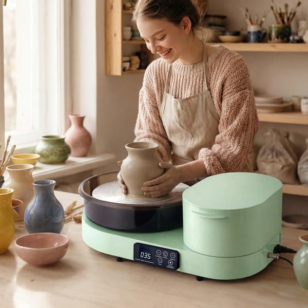 Keramiikkapyörä, 11 tuuman levysoitin, 450 W, jalkapoljin