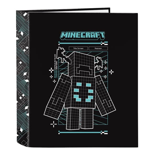 Minecraft Screen A4 pahvikansio 4 renkaalla