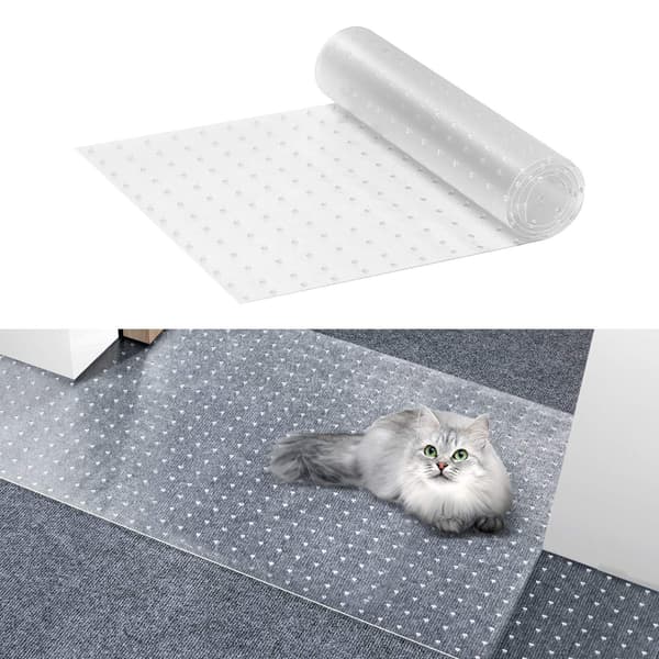 Skyddsmatta för katt, halkfri PVC, 4,5 x 1,2 m