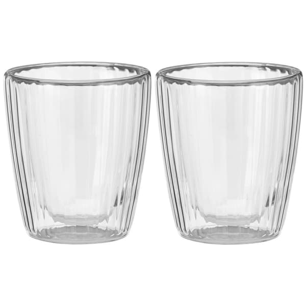 Dubbelväggiga glas, 230 ml, set om 2 för kaffe och te