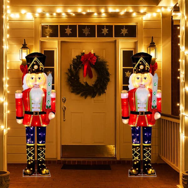Upplyst nötknäpparfigur, 157 cm, 100 LED-lampor