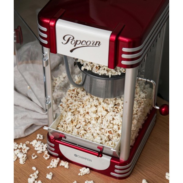 Popcornmaskine Retro XL PCM406 Rød Metallic