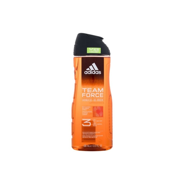 Adidas - Team Force Shower Gel 3-In-1 New Cleaner Formula - For