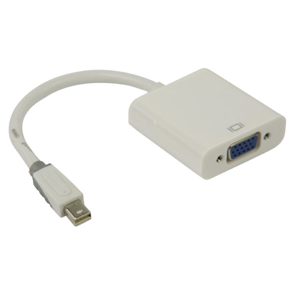 Mini Displayport-Kabel Mini DisplayPort-hane - VGA Hona 0.20 m Vit
