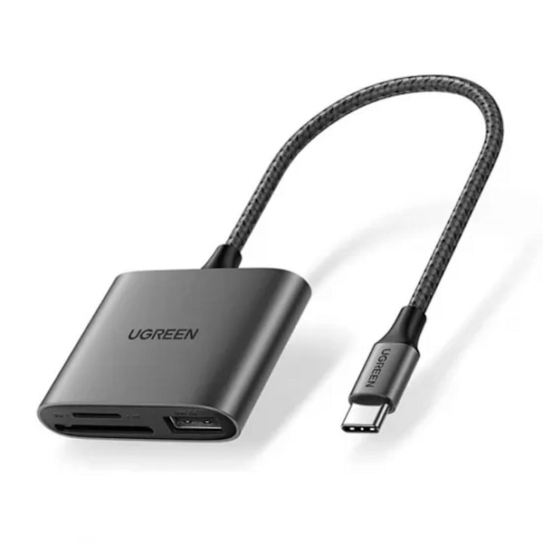 Ugreen USB-C til SD/TF + USB-hukommelseskortlæser