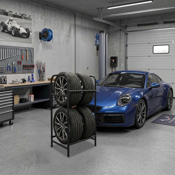 Ståldäckställ – Garageförvaring, Skyddande Fötter