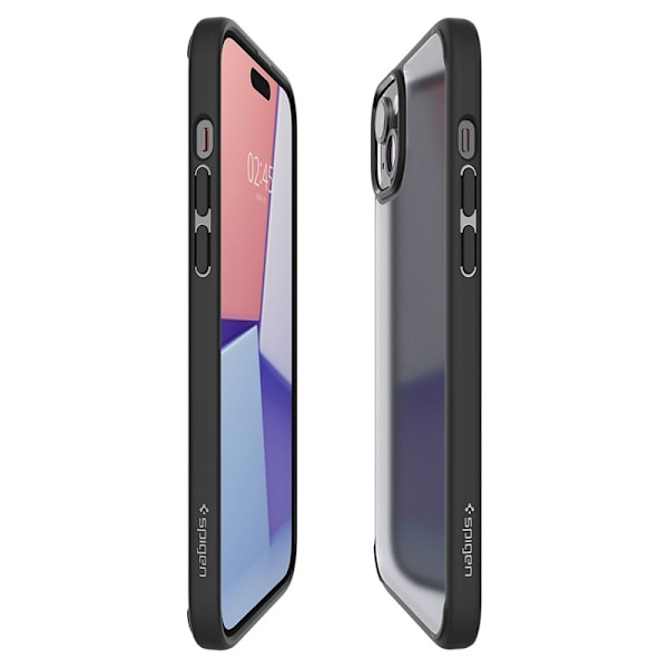 Spigen Ultra Hybrid - kotelo iPhone 15:lle (Frost Black)