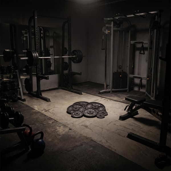 20 kg viktskiva i gjutjärn, 31 mm hål, svart