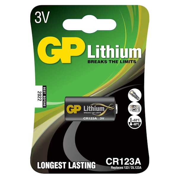 GP Lithium Pro Batteri 123A 1-pak