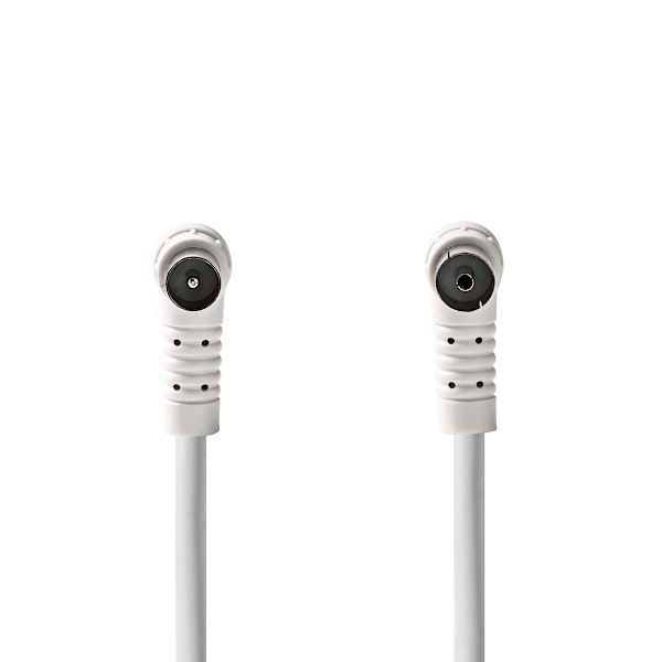 Koaksiaalikaapeli | IEC (Coax) Uros | IEC (Coax) Naaras | Niklattu | 120 dB | 75 Ohm | Nelinkertainen suojaus | 10.0 m | Pyöreä | PVC | Valkoinen | La