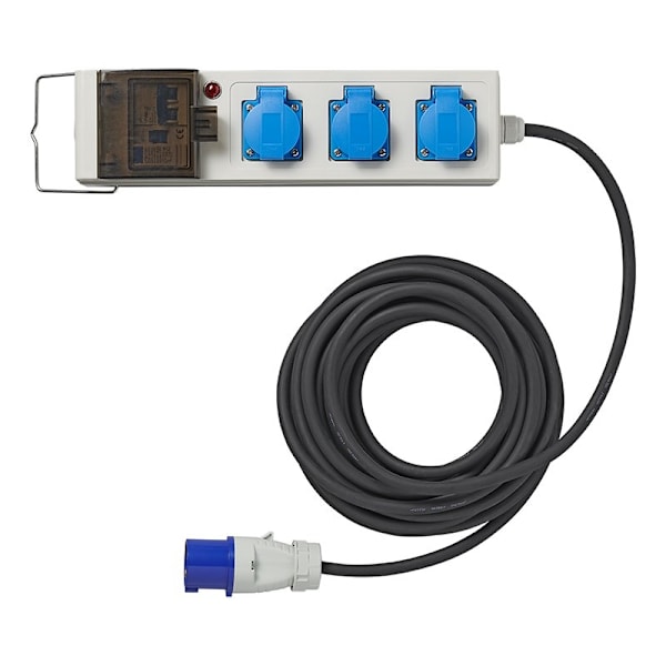 Telt/foldevognenhed 10M 3x2,5mm² med MCCB og RCD