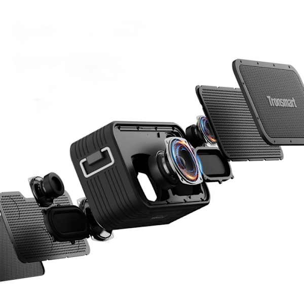 2in1 trådlös Bluetooth-högtalare Force Max 80W med Powerbank-funktion, svart