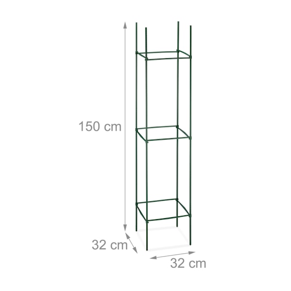 Växtstöd set om 4 150 cm