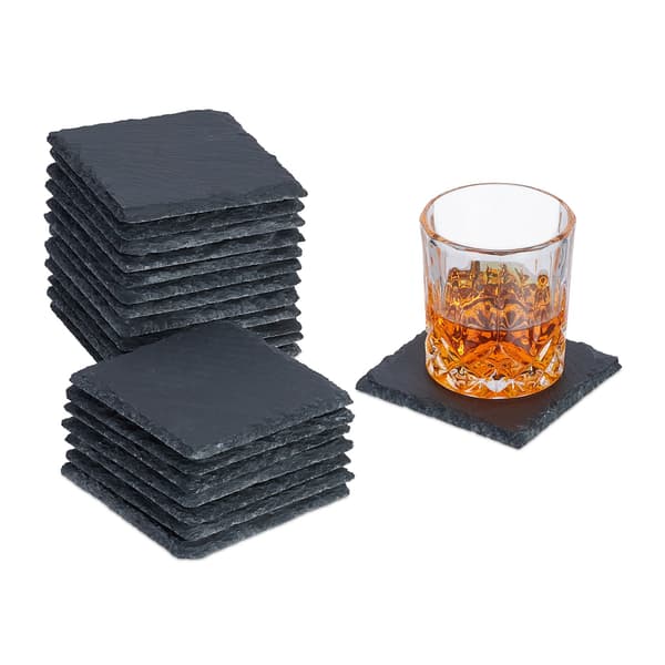 Liuskelautaset, 20 osaa, 10x10 cm