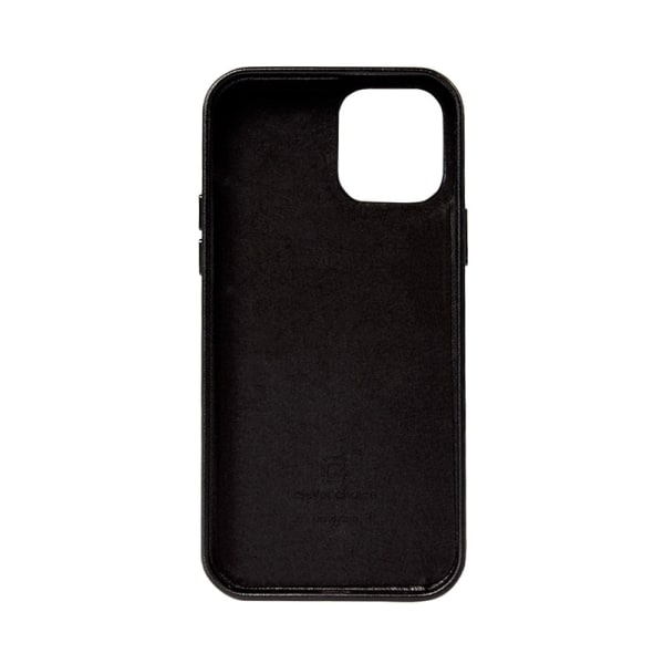 Crong Essential Cover - Nahkakuori iPhone 12 Pro Maxille (musta)