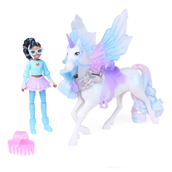 Unicorn Academy Wing Magic Layla och Glacier Set, Flapping Wings
