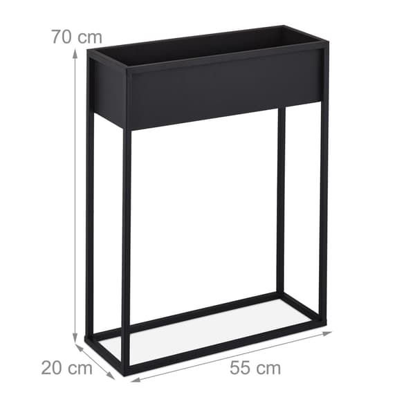 Blomsterstativ i sort metal
