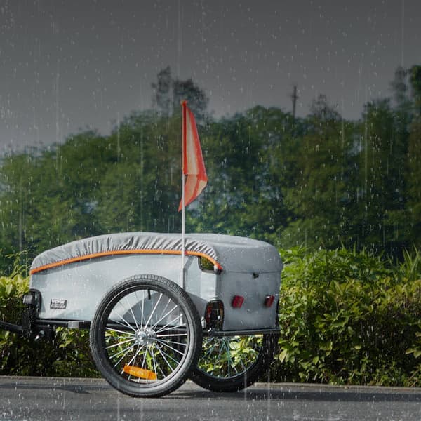 Cykeltrailer, 100 lb kapacitet, foldbar, universalanhængertræk