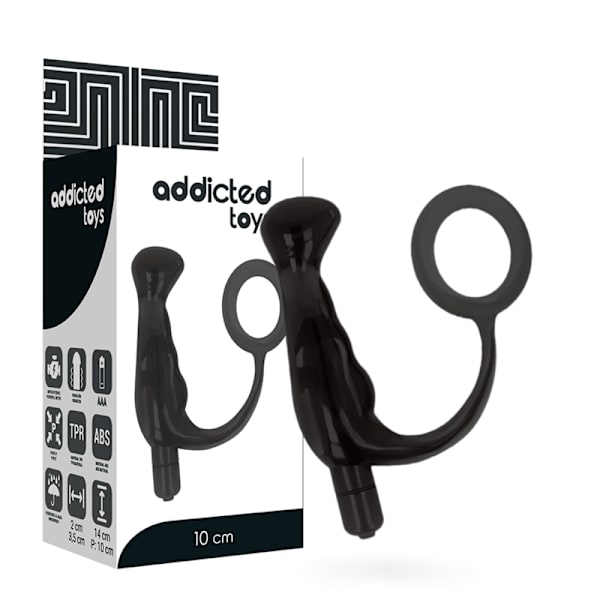 Addicted Toys - Vibrator Prost Tico Sort 10 Cm