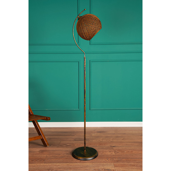 Gulvlampe Povimento - Orange, Sort