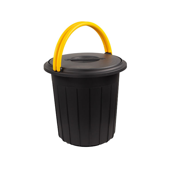 Eco Solution - Avfallskärl med lock 16L - Gul