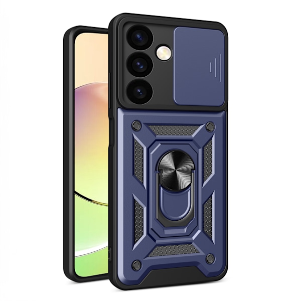 Kotelo kamerasuojuksella Samsung Galaxy S24 Hybrid Armor Camshield siniselle