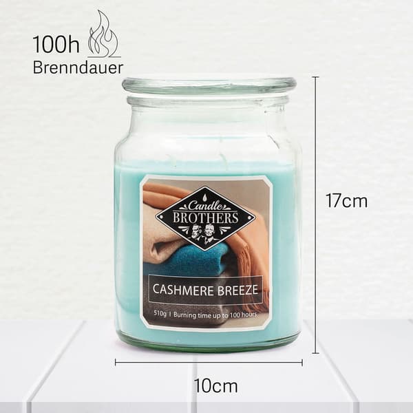 Duftlys, glaskrukke, dobbelte bomuldsvæger