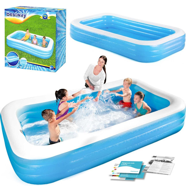Koko perheen puhallettava uima-allas 305x183x56cm Bestway 54009