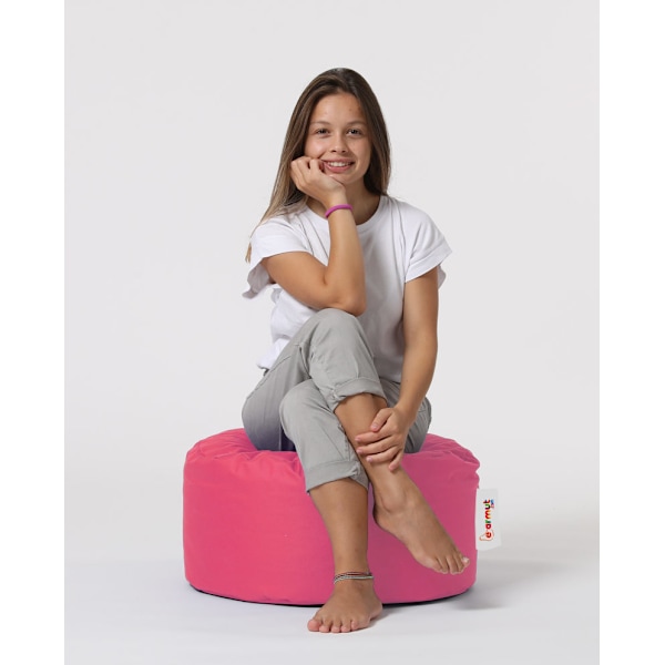 Garden Pouffe Pyöreä Pouf - Vaaleanpunainen