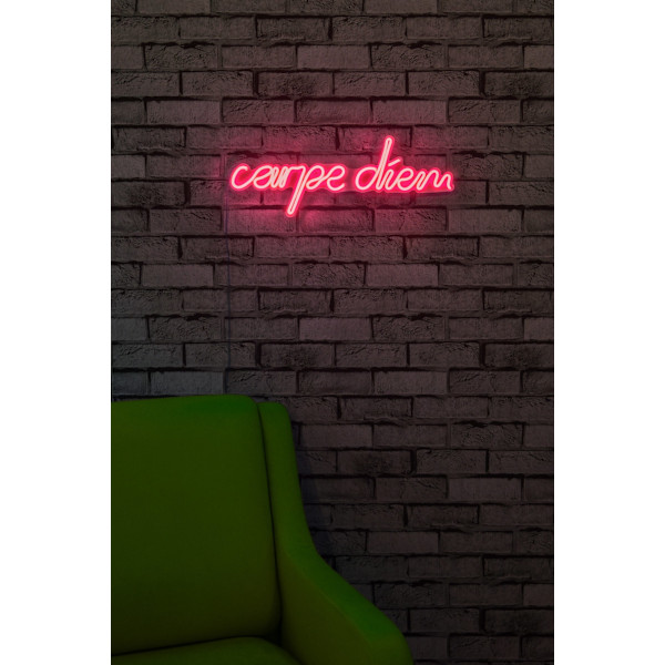 Dekorativ Plast Led-belysning Carpe Diem - Rosa