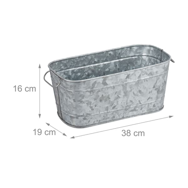 Blomlåda i metall