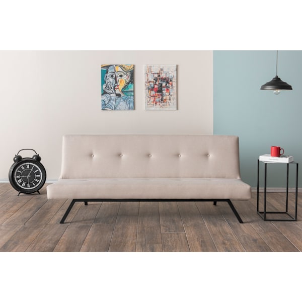 3-sæders sovesofa Zola - Creme