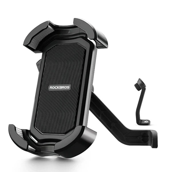 Rockbros Motorcykel Spejl Telefon Holder - Sort