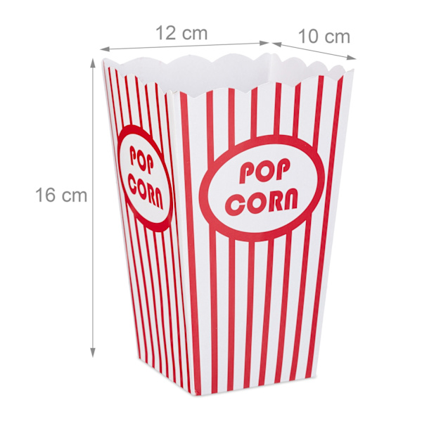 Popcorn kopper 48 stk.