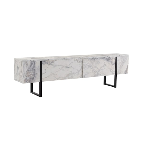 TV Stand Serenity - Fressia marmor, sort