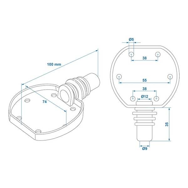 Gummi fatningspakning 72 mm