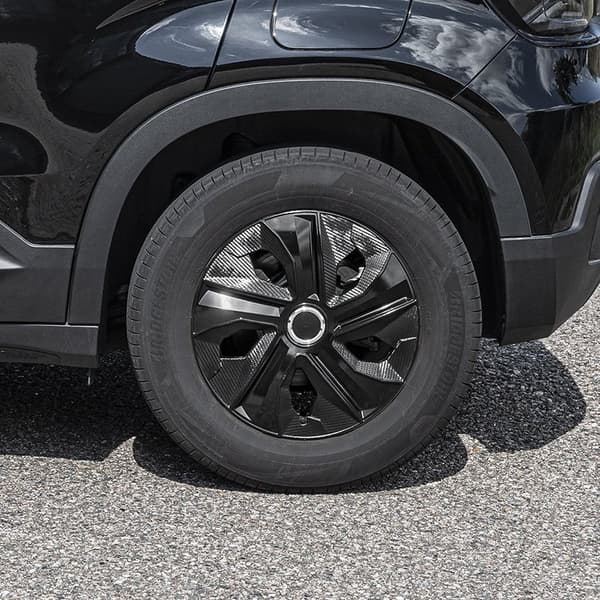 16 Inch Carbon Black Wheel Cover Moon Ring