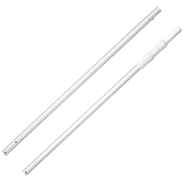 Teleskopisk poolrensestang, 90-30 cm aluminium