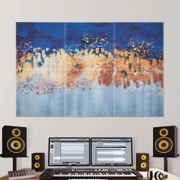 Akustiska paneler 6-pack, självhäftande 24x24 tum plattor