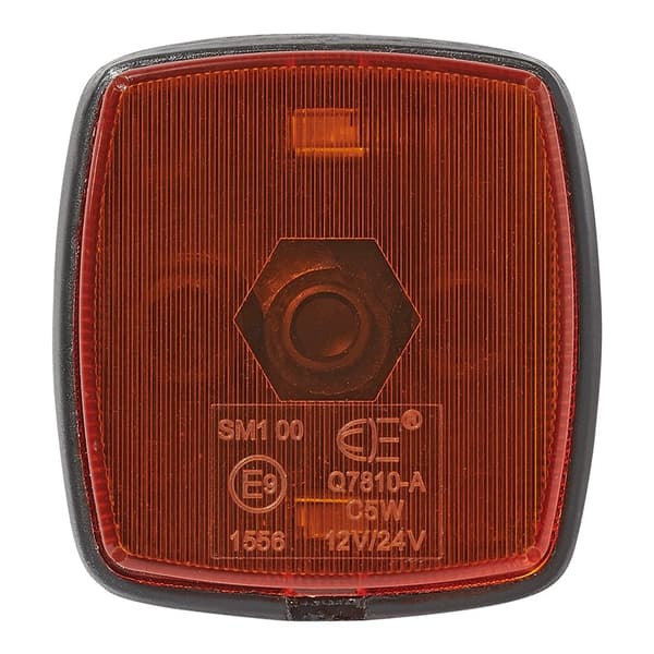 Sidomarkeringslampa bärnsten 65x60mm PM