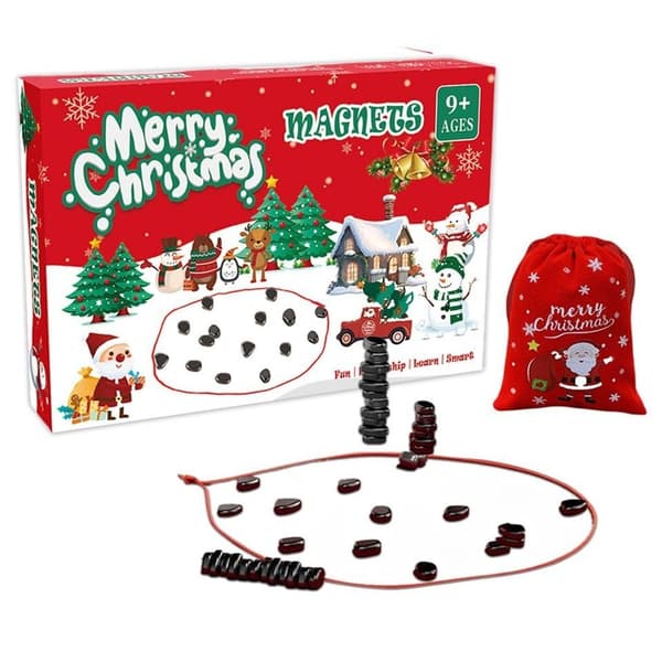 Magnetiskt brädspel, pusselstrategispel, julversion
