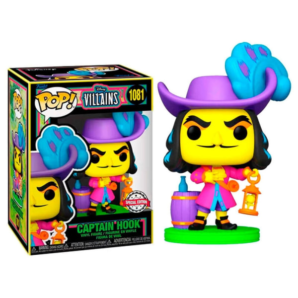 POP-figur Disney Villains Hook Black Light Exclusive